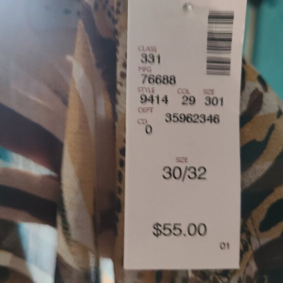 NWT Avenue Sz 30/32 Kimono Jacket Topper Cover Up Waterfall Boho Flowy Browns - Picture 6 of 6